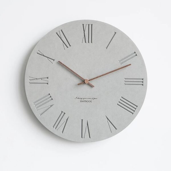 CORAL GREY WALL CLOCK