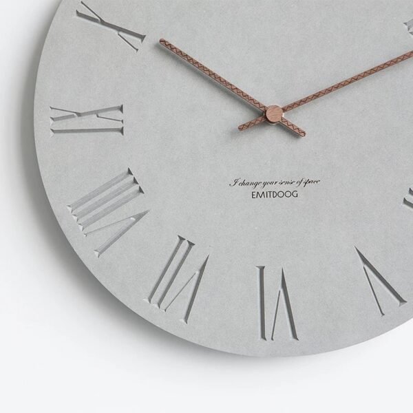 CORAL GREY WALL CLOCK - Image 2