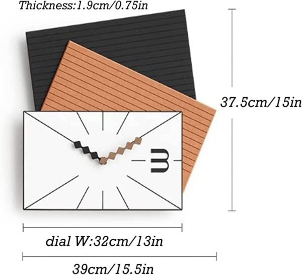 THE CHARMING ONE CLOCK(ORANGE AND BLACK) - Image 3