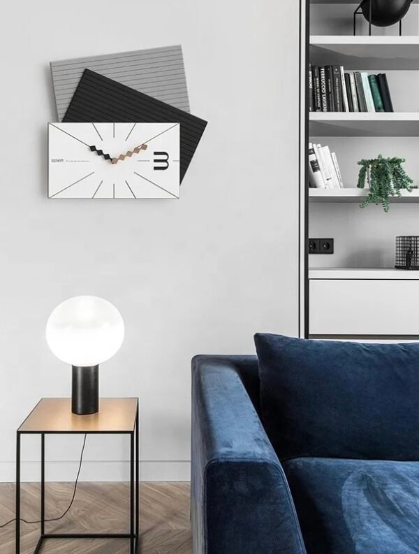 THE CHARMING ONE CLOCK(black and grey) - Image 4