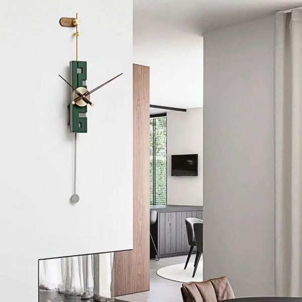 VERTICAL SWING CLOCK(GREEN) - Image 2