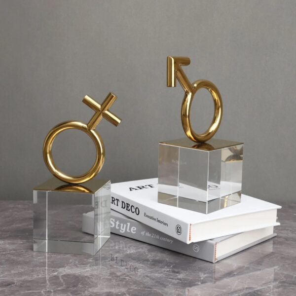 CURTIS JERE CRYSTAL BOOKENDS - Image 3