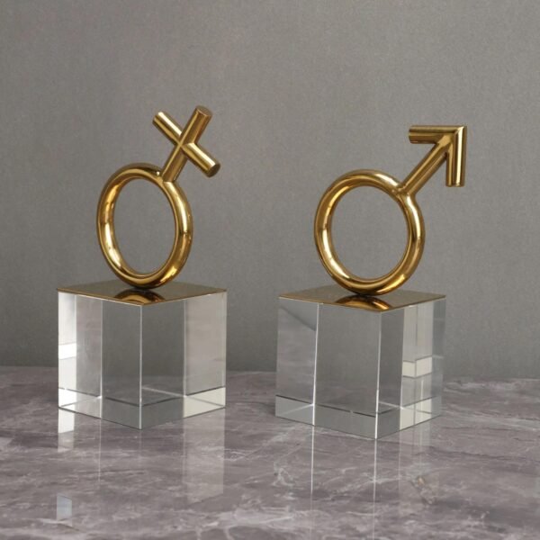 CURTIS JERE CRYSTAL BOOKENDS - Image 2