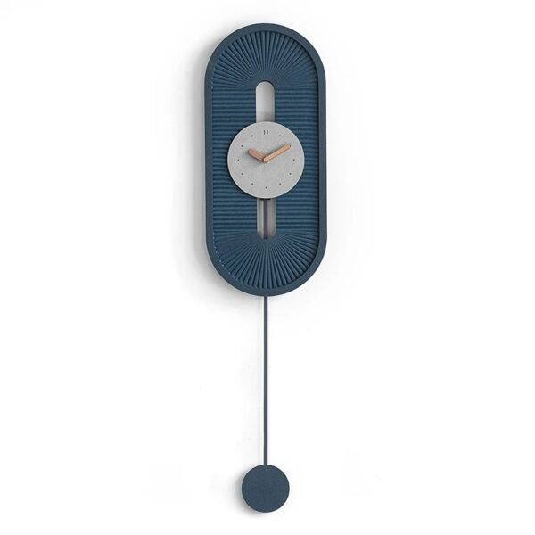 SILENT PENDULUM CLOCK(BLUE) - Image 4