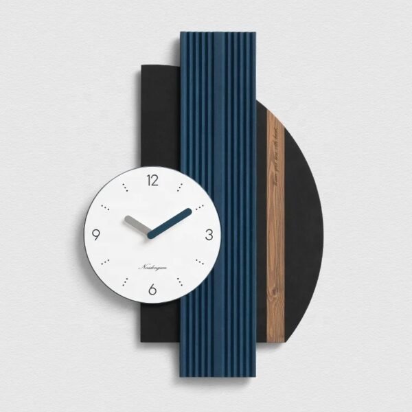 ABSTRACT WALL CLOCK(BLUE)