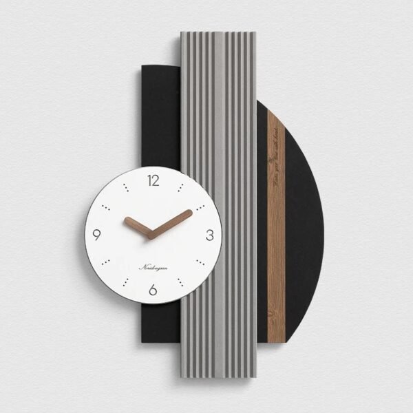 ABSTRACT WALL CLOCK(GREY)