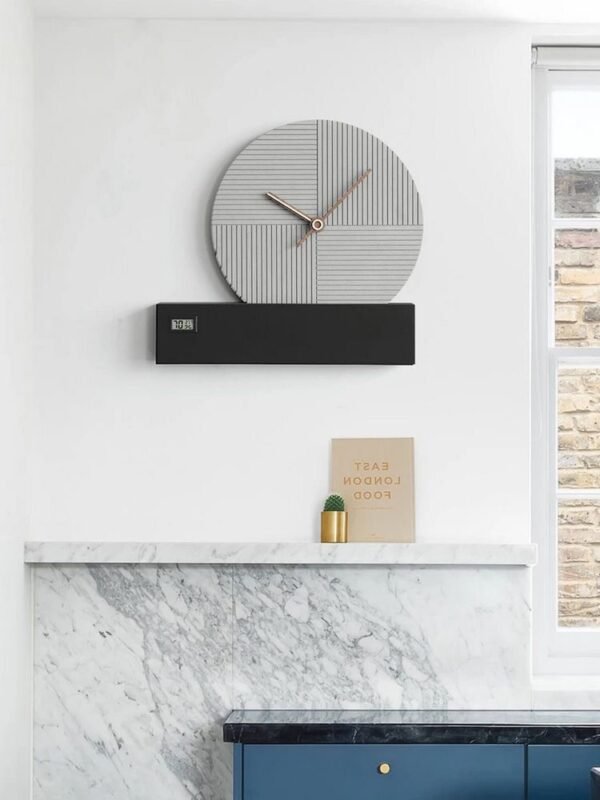 ETERNAL GREY WALL CLOCK(circle)