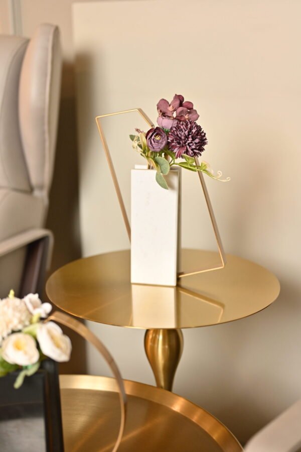 ESTHETIC MARBLE VASE(WHITE) - Image 2