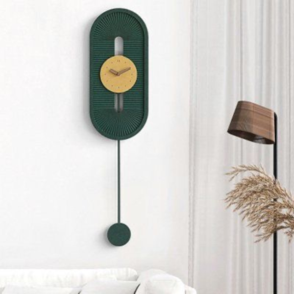 SILENT PENDULUM CLOCK(GREEN)