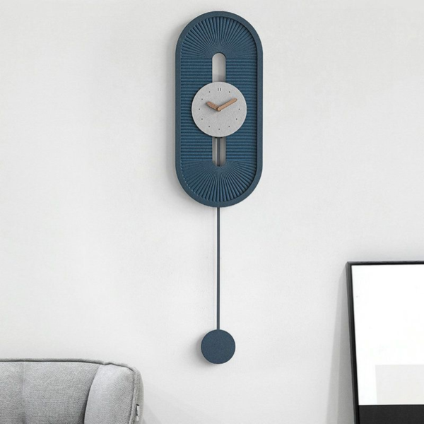 SILENT PENDULUM CLOCK(BLUE)