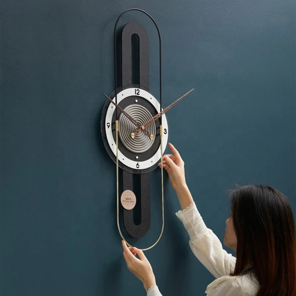 NORDIC STYLE WALL CLOCK(BLACK) - Image 2