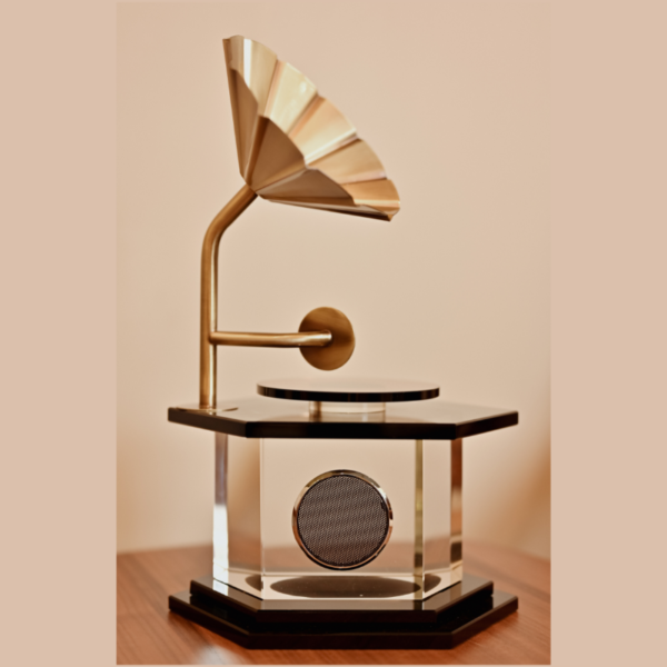 HIGH END CRYSTAL GRAMOPHONE