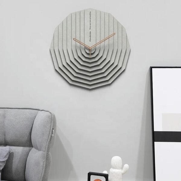 DODECAGON CLOCK (grey)