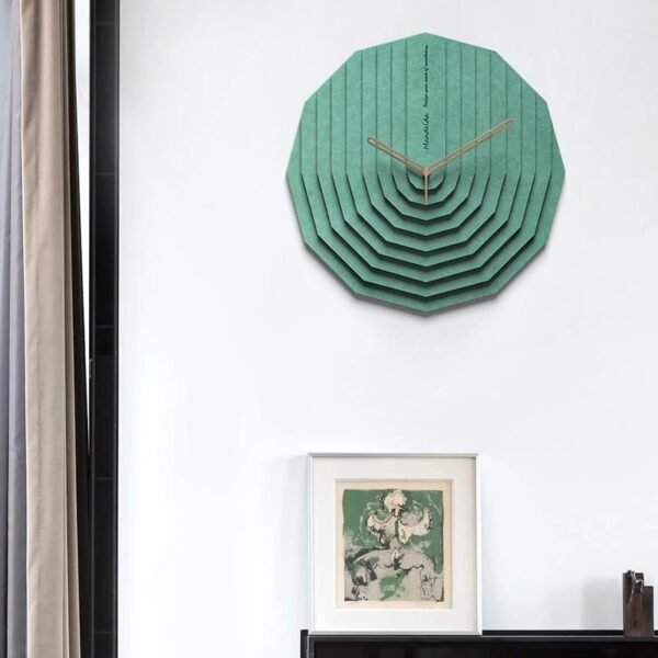 DODECAGON CLOCK (Green)