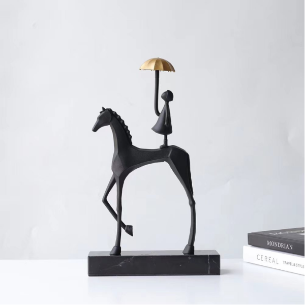 HORSE RIDER SCULPTURE