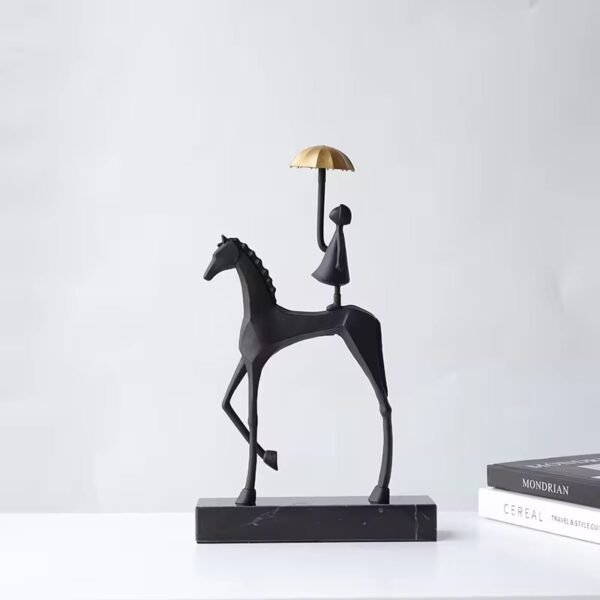 HORSE RIDER SCULPTURE - Image 2