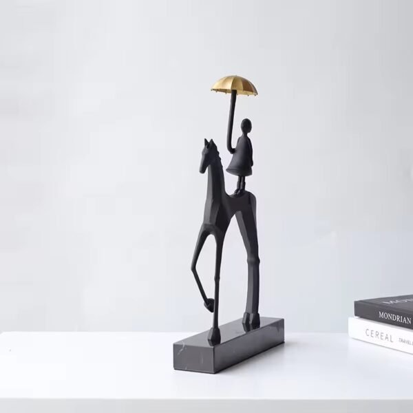 HORSE RIDER SCULPTURE - Image 5